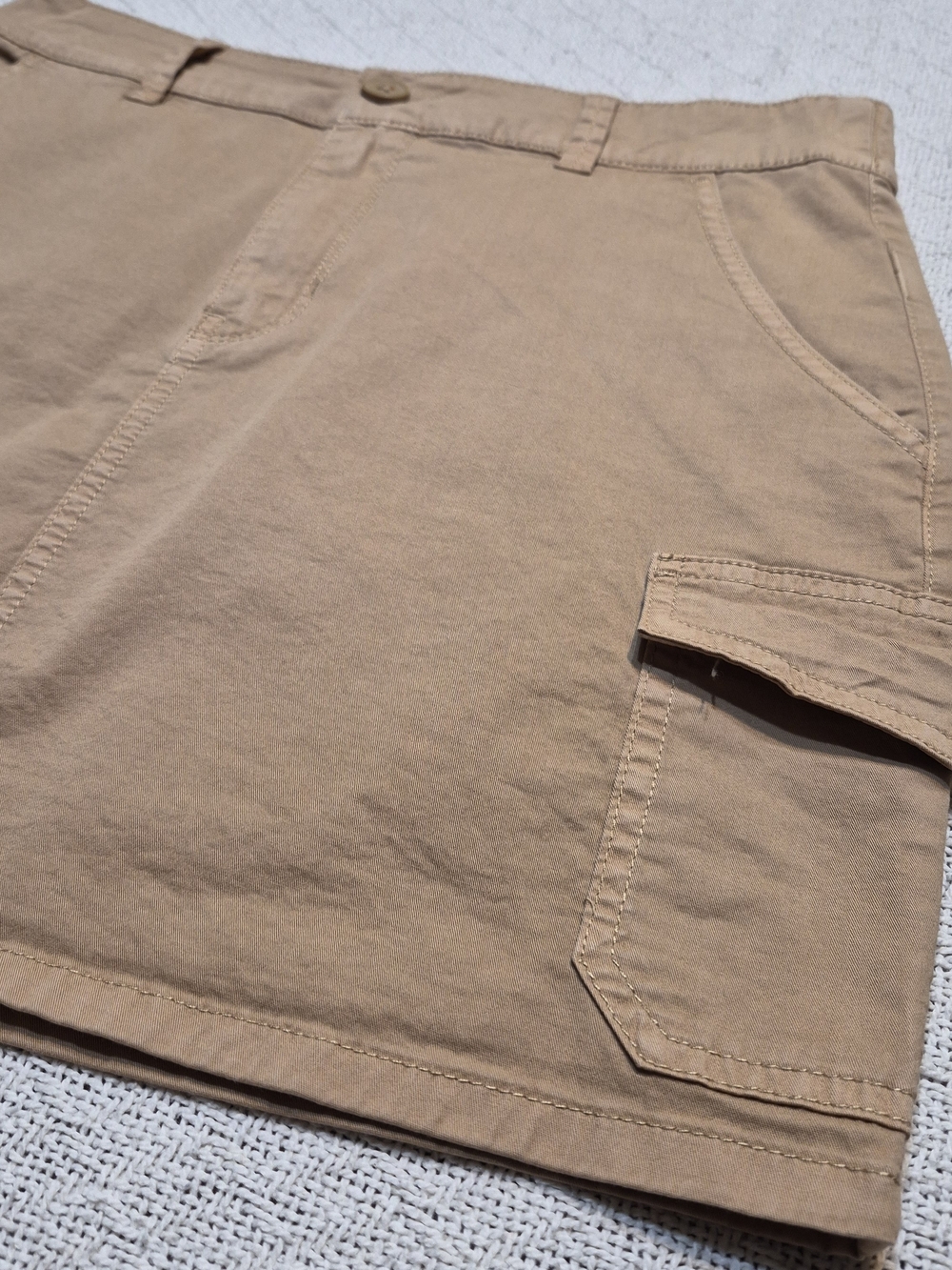 Everyday Khaki Cargo Mini Skirt Size Small - Picture 5 of 7